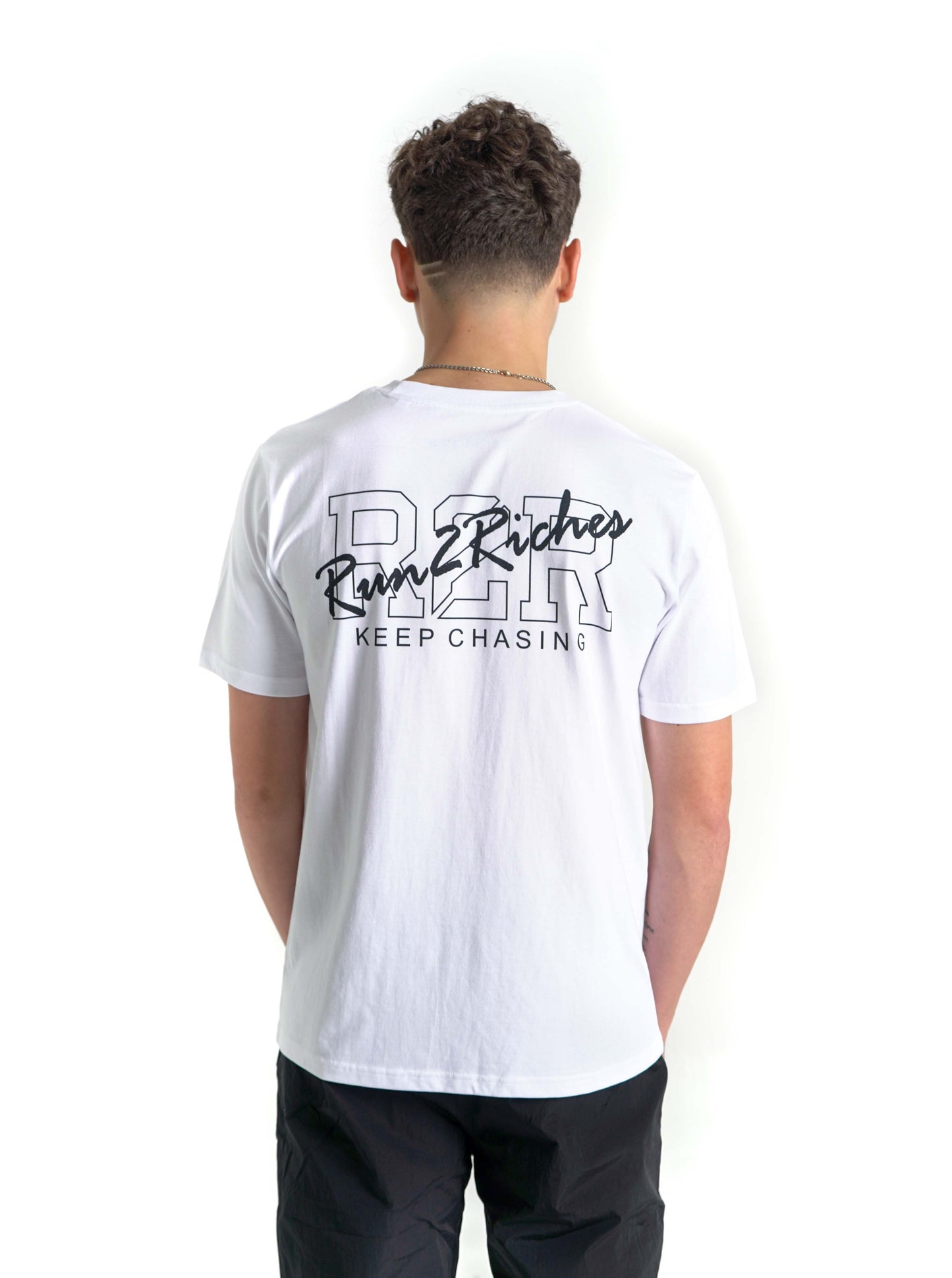 R2R CONTRACT T-SHIRT - WHITE/BLACK